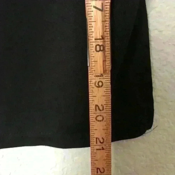 Vtg New York&Co Black Stretch Polyester Skirt Women M - Picture 5 of 9